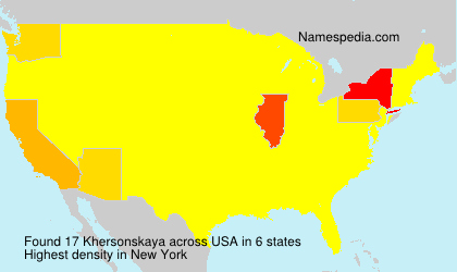 Surname Khersonskaya in USA