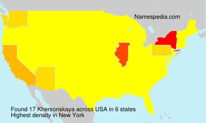 Surname Khersonskaya in USA Surname Khersonskaya in USA
