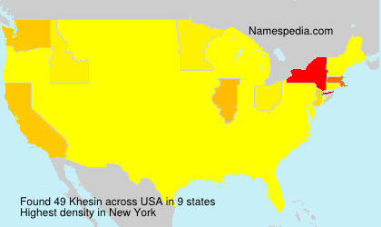 Surname Khesin in USA Surname Khesin in USA