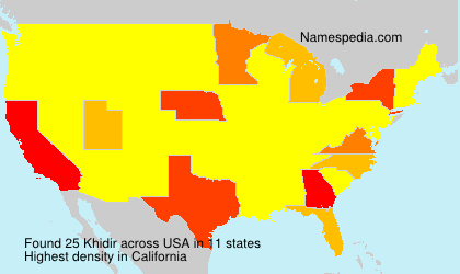 Surname Khidir in USA Surname Khidir in USA
