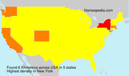 Surname Khmeleva in USA Surname Khmeleva in USA