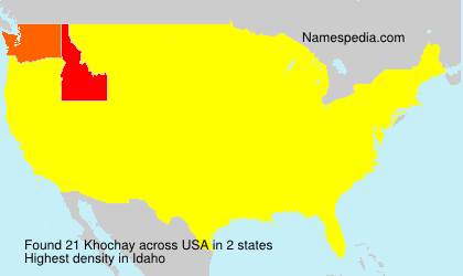 Surname Khochay in USA Surname Khochay in USA
