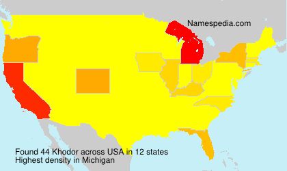 Surname Khodor in USA Surname Khodor in USA