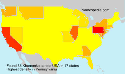Surname Khomenko in USA Surname Khomenko in USA