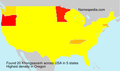 Surname Khongsavanh in USA Surname Khongsavanh in USA