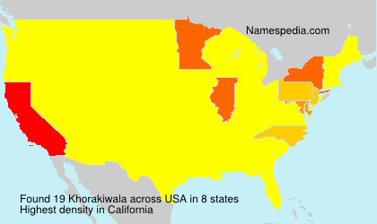 Surname Khorakiwala in USA Surname Khorakiwala in USA