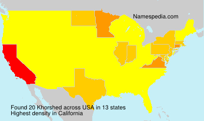 Surname Khorshed in USA Surname Khorshed in USA