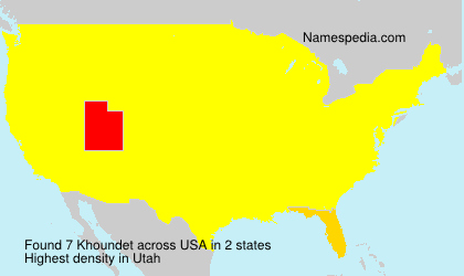 Surname Khoundet in USA Surname Khoundet in USA