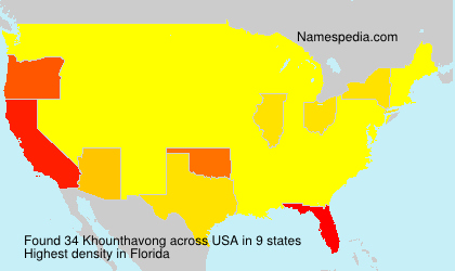Surname Khounthavong in USA