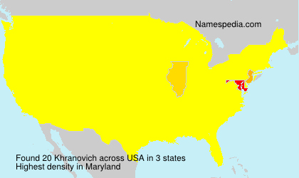 Surname Khranovich in USA Surname Khranovich in USA