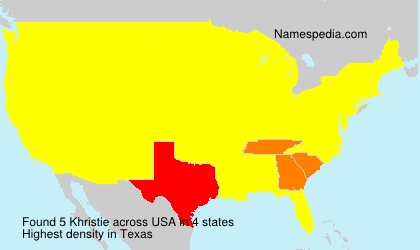 Surname Khristie in USA Surname Khristie in USA