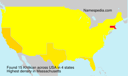 Surname Khtikian in USA Surname Khtikian in USA
