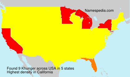 Surname Khunger in USA Surname Khunger in USA