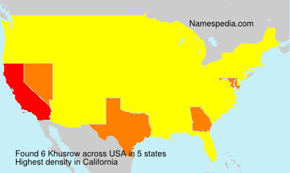 Surname Khusrow in USA Surname Khusrow in USA