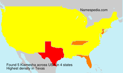 Surname Kiamesha in USA Surname Kiamesha in USA