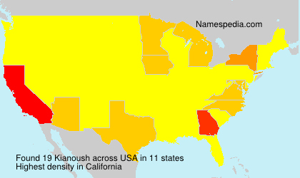Surname Kianoush in USA Surname Kianoush in USA