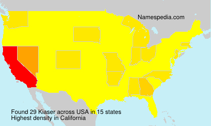 Surname Kiaser in USA Surname Kiaser in USA