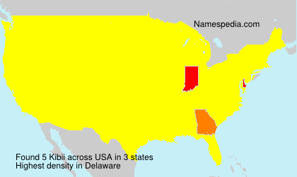 Surname Kibii in USA Surname Kibii in USA