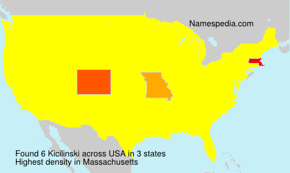 Surname Kicilinski in USA Surname Kicilinski in USA