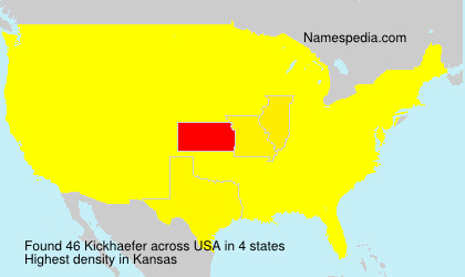 Surname Kickhaefer in USA Surname Kickhaefer in USA