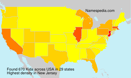 Surname Kida in USA Surname Kida in USA