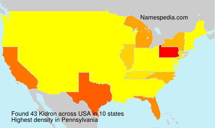 Surname Kidron in USA Surname Kidron in USA