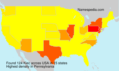 Surname Kiec in USA Surname Kiec in USA