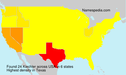 Surname Kiechler in USA