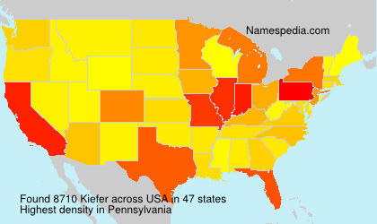 Surname Kiefer in USA Surname Kiefer in USA