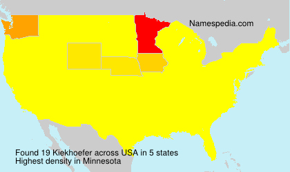 Surname Kiekhoefer in USA Surname Kiekhoefer in USA