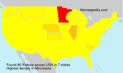 Surname Kiekow in USA Surname Kiekow in USA