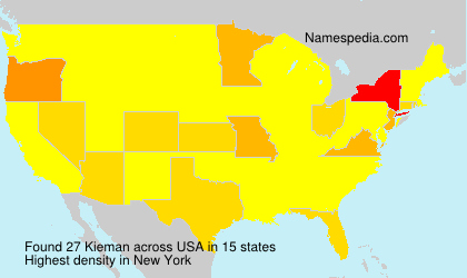 Surname Kieman in USA Surname Kieman in USA