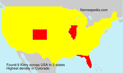 Surname Kiery in USA Surname Kiery in USA