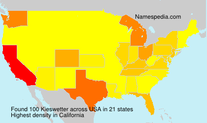Surname Kieswetter in USA Surname Kieswetter in USA