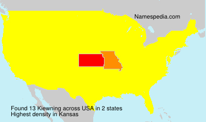 Surname Kiewning in USA Surname Kiewning in USA