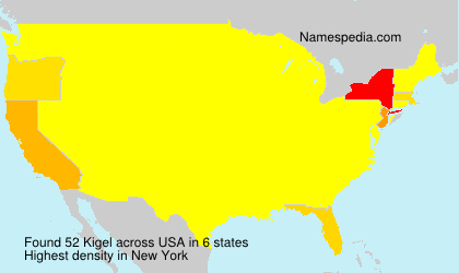 Surname Kigel in USA Surname Kigel in USA
