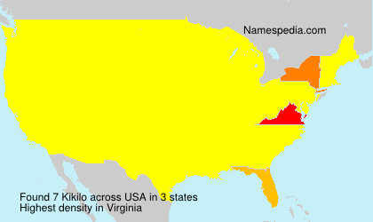 Surname Kikilo in USA Surname Kikilo in USA