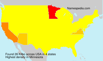 Surname Kilbo in USA