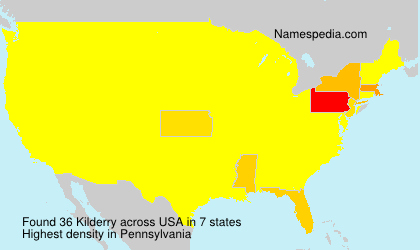 Surname Kilderry in USA Surname Kilderry in USA