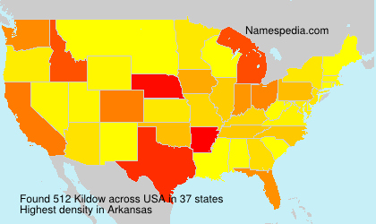 Surname Kildow in USA Surname Kildow in USA