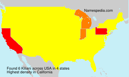 Surname Kiliani in USA Surname Kiliani in USA