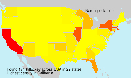 Surname Killackey in USA Surname Killackey in USA