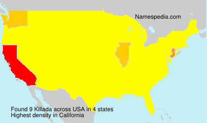 Surname Killada in USA Surname Killada in USA