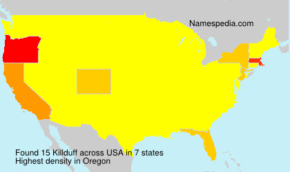 Surname Killduff in USA Surname Killduff in USA