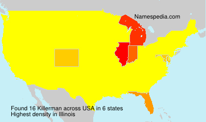 Surname Killerman in USA Surname Killerman in USA