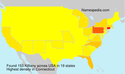 Surname Killiany in USA Surname Killiany in USA