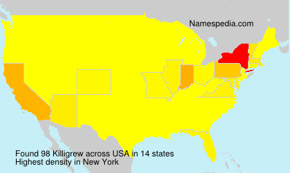 Surname Killigrew in USA Surname Killigrew in USA