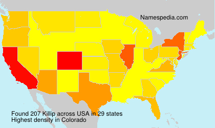 Surname Killip in USA Surname Killip in USA