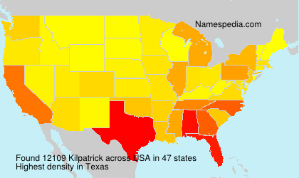Surname Kilpatrick in USA Surname Kilpatrick in USA