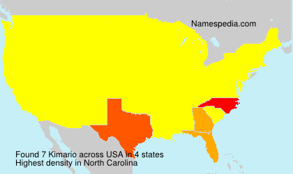 Surname Kimario in USA